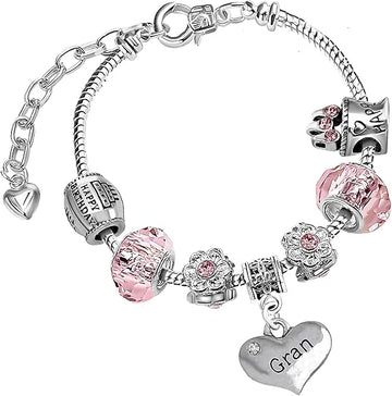 Grandma Adjustable Birthday Charm Bracelet