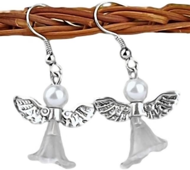 Guardian Angel Dangly Dangle Earrings